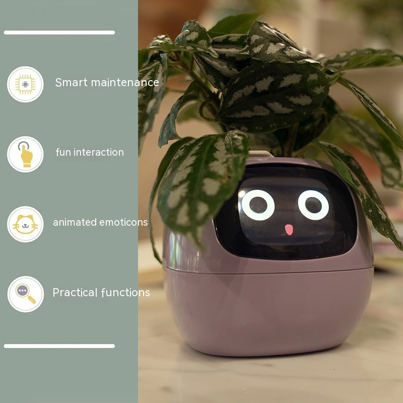 Ai Smart Planter with 49 Rich Expressions 7 Smart Sensors