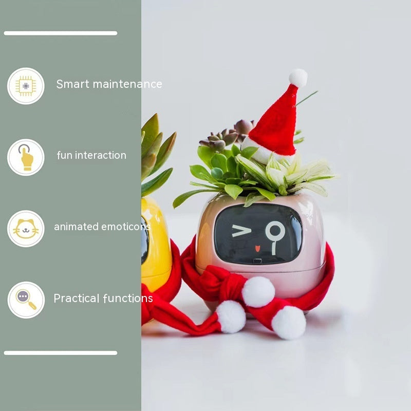 Ai Smart Planter with 49 Rich Expressions 7 Smart Sensors