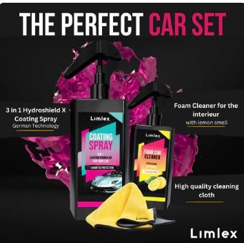Limlex Coating Spray and Foam Car Cleaner 200ml (Combo)