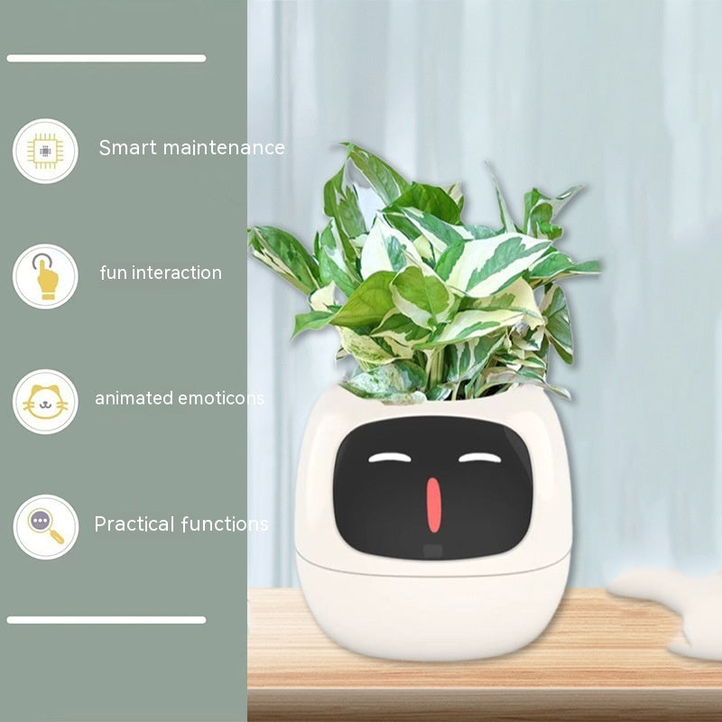 Ai Smart Planter with 49 Rich Expressions 7 Smart Sensors