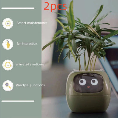 Ai Smart Planter with 49 Rich Expressions 7 Smart Sensors